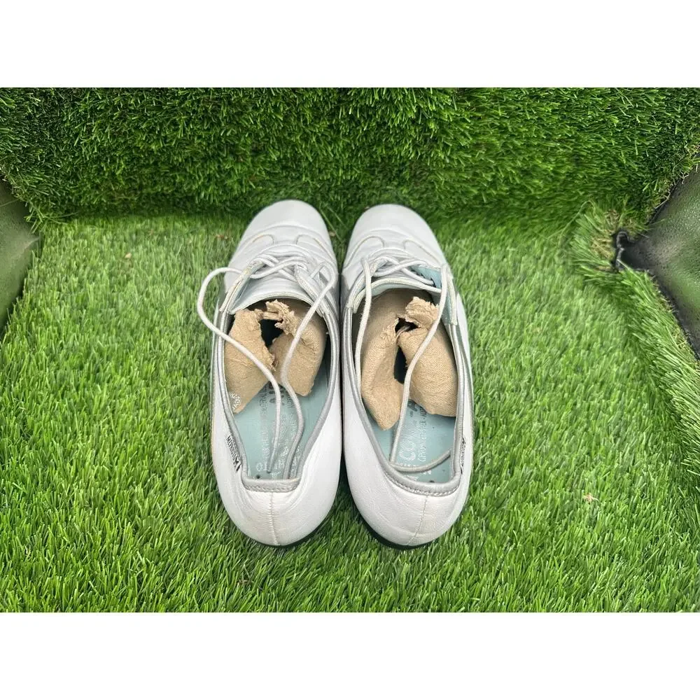 Mephisto Athletic Sneaker Shoes Women's 9.5 White Leather Walking Runoff CoolAir